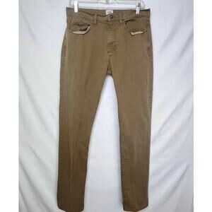 Flint and Tinder Men's Size 32 x 34 Tan Tapered Fit Preppy Comfort Chino Pants